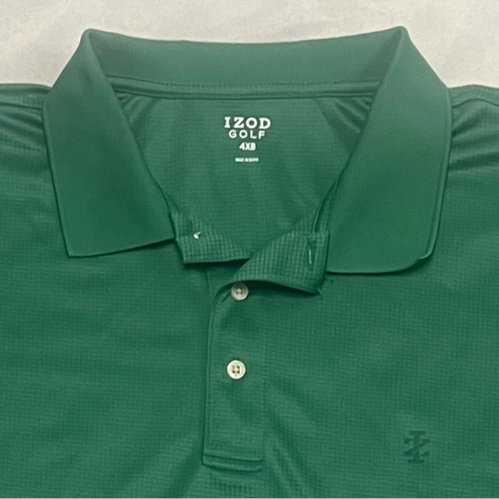 Izod Golf green Polo Shirt size 4XB